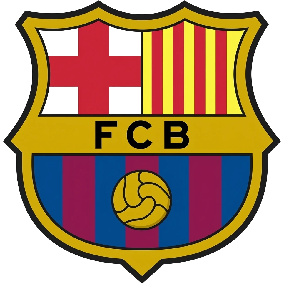 Fc Barcelona white background emoji