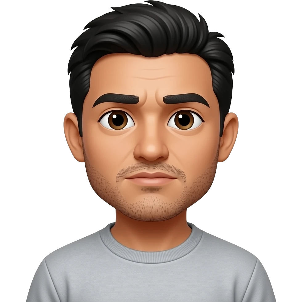 disheveled ungroomed mexican man with more stubble and in sweatpants emoji