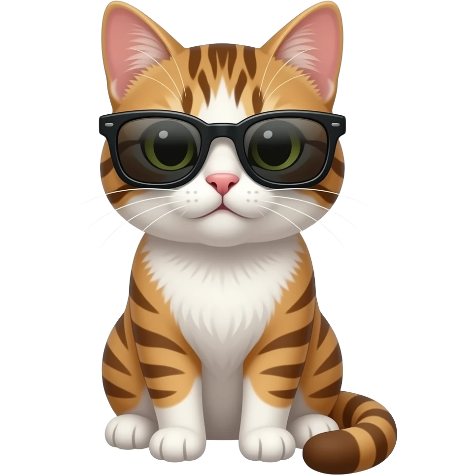 Cat wearing sunglasses emoji