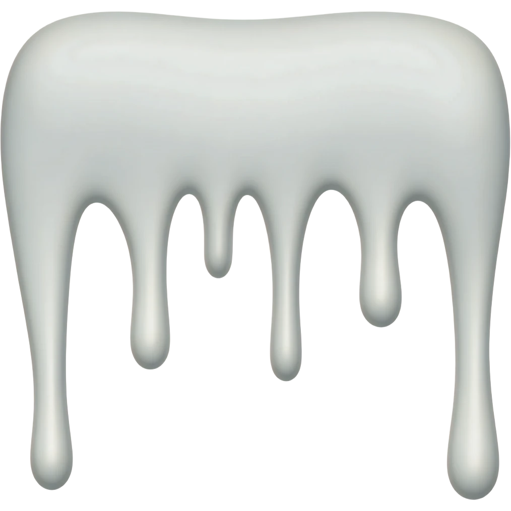 white glaze drizzle emoji