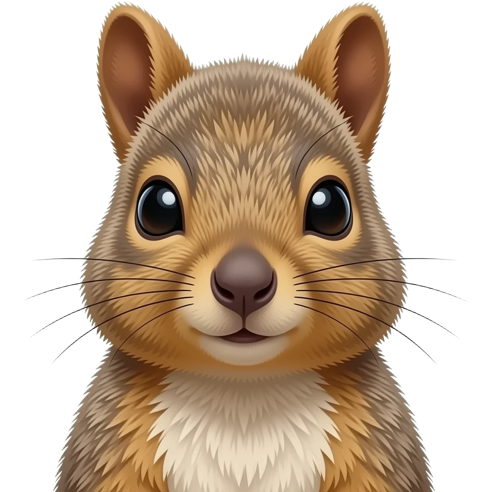 quokka squirrel head and neck emoji
