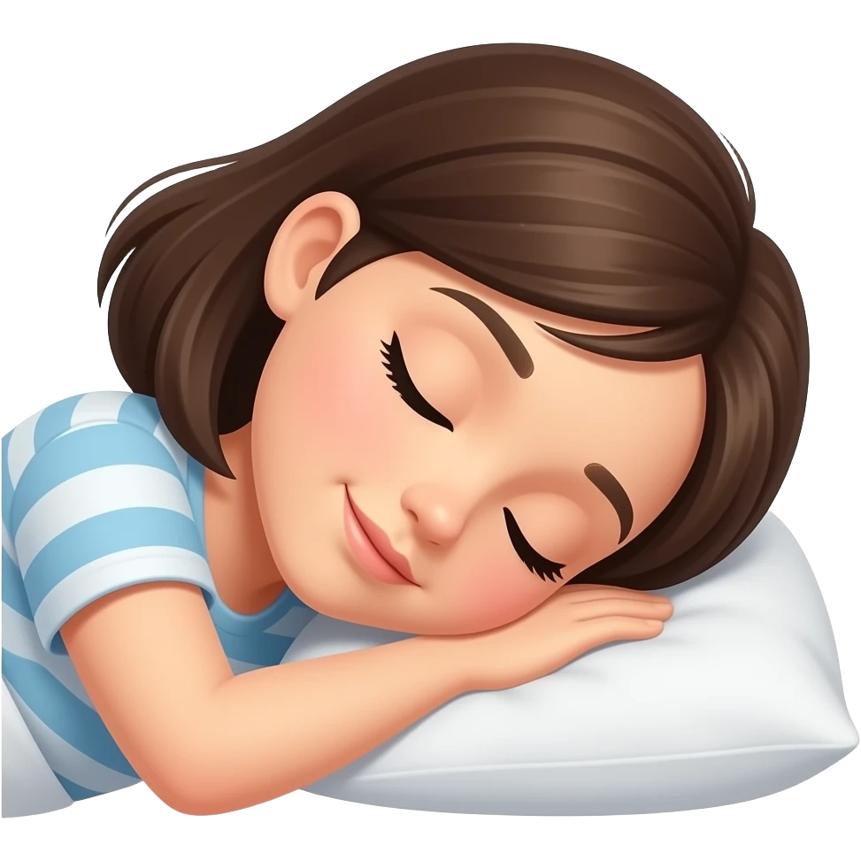 woman sleeping on their side emoji