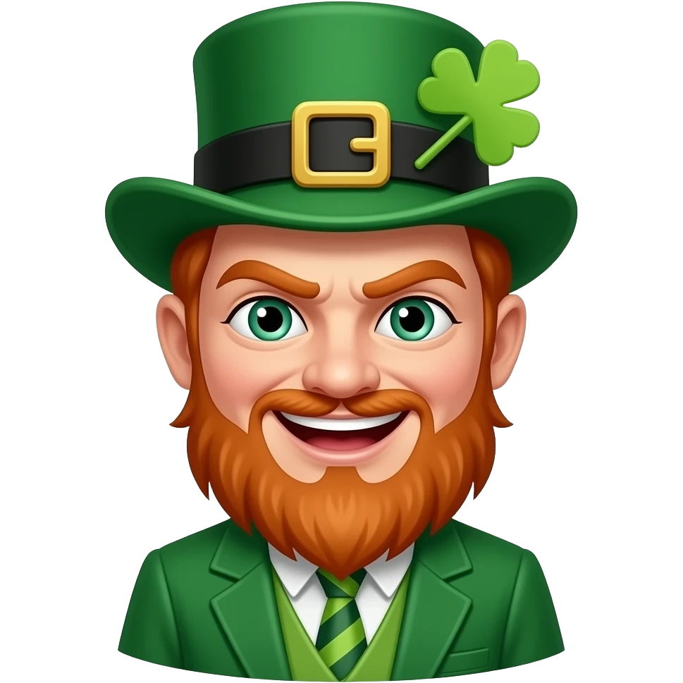 A evil leprechaun that sleeks spanish emoji
