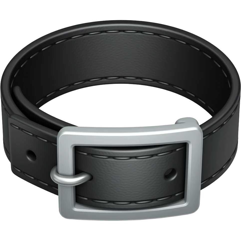 Black Leather collar emoji