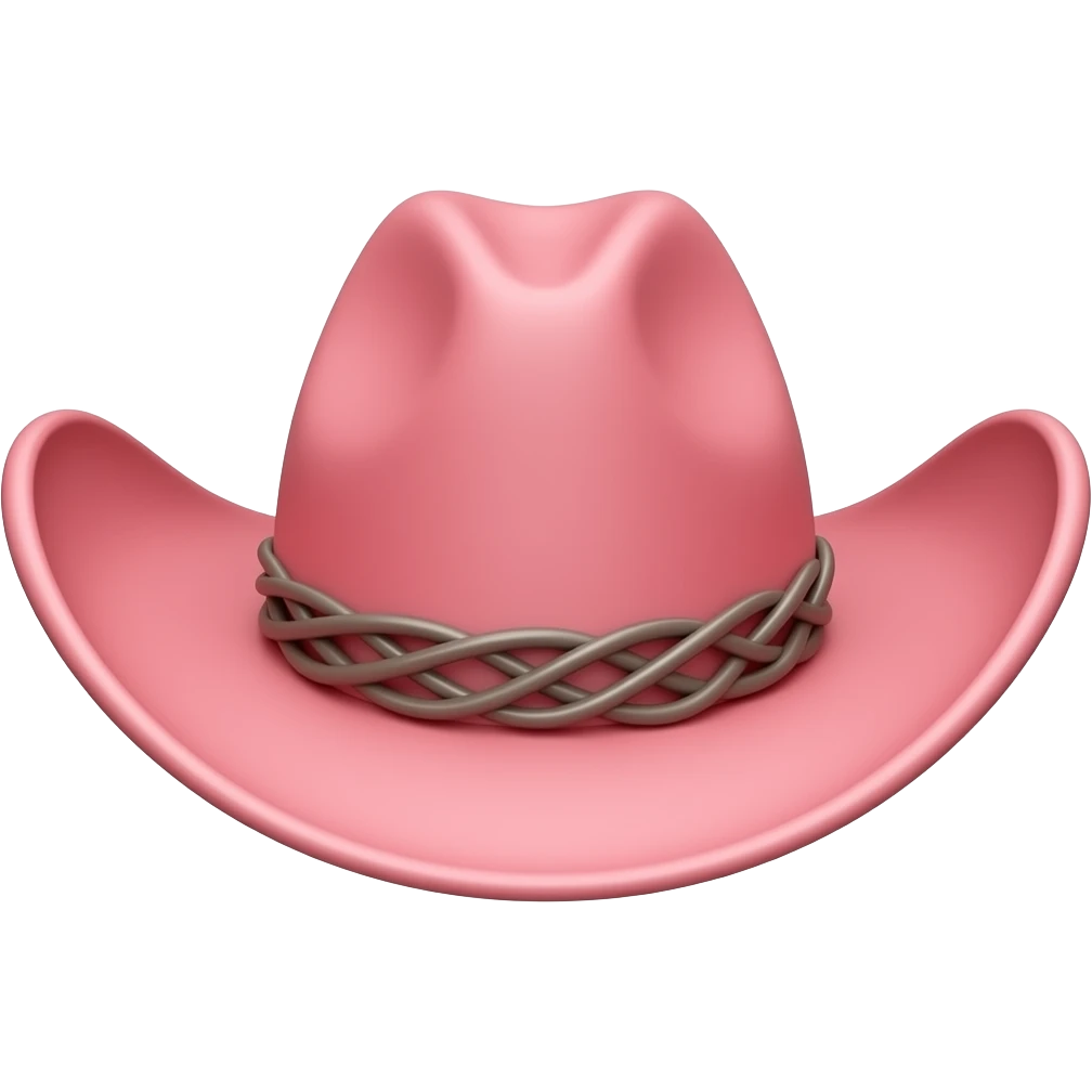 pink cowboy hat emoji