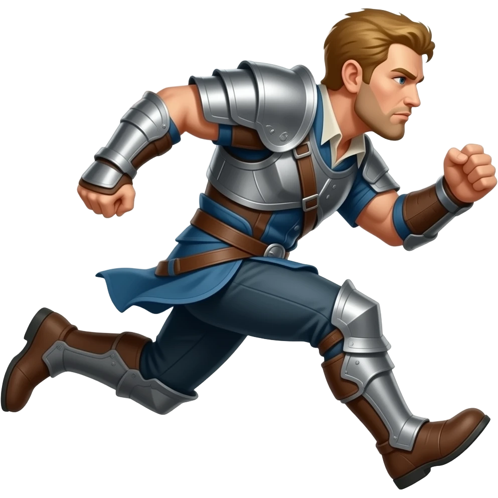 showing a flat figure of an npc rushing forward with blur lines following them - no background copy/paste emoji