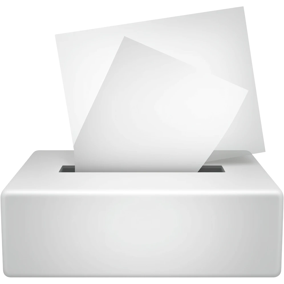 voting paper emoji