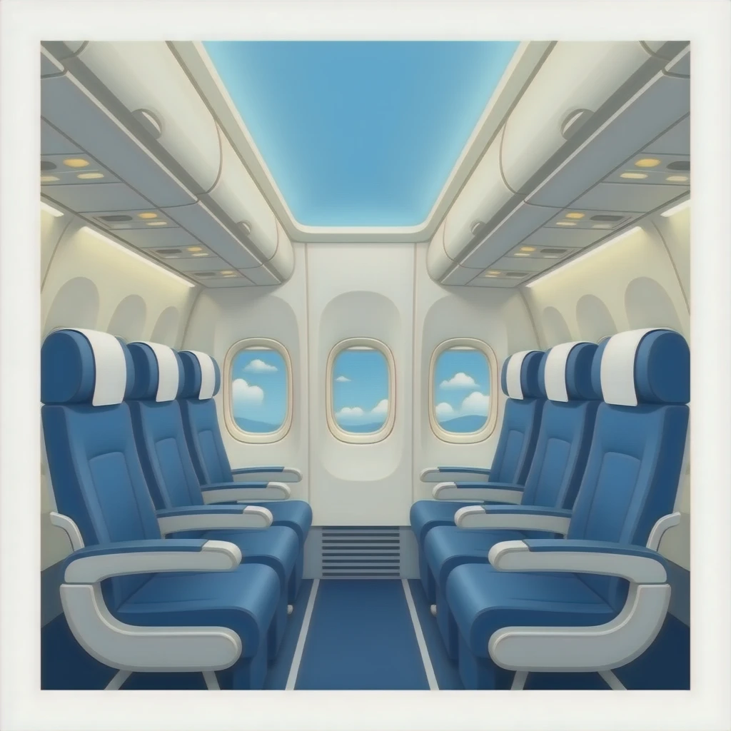 Inside a plane emoji