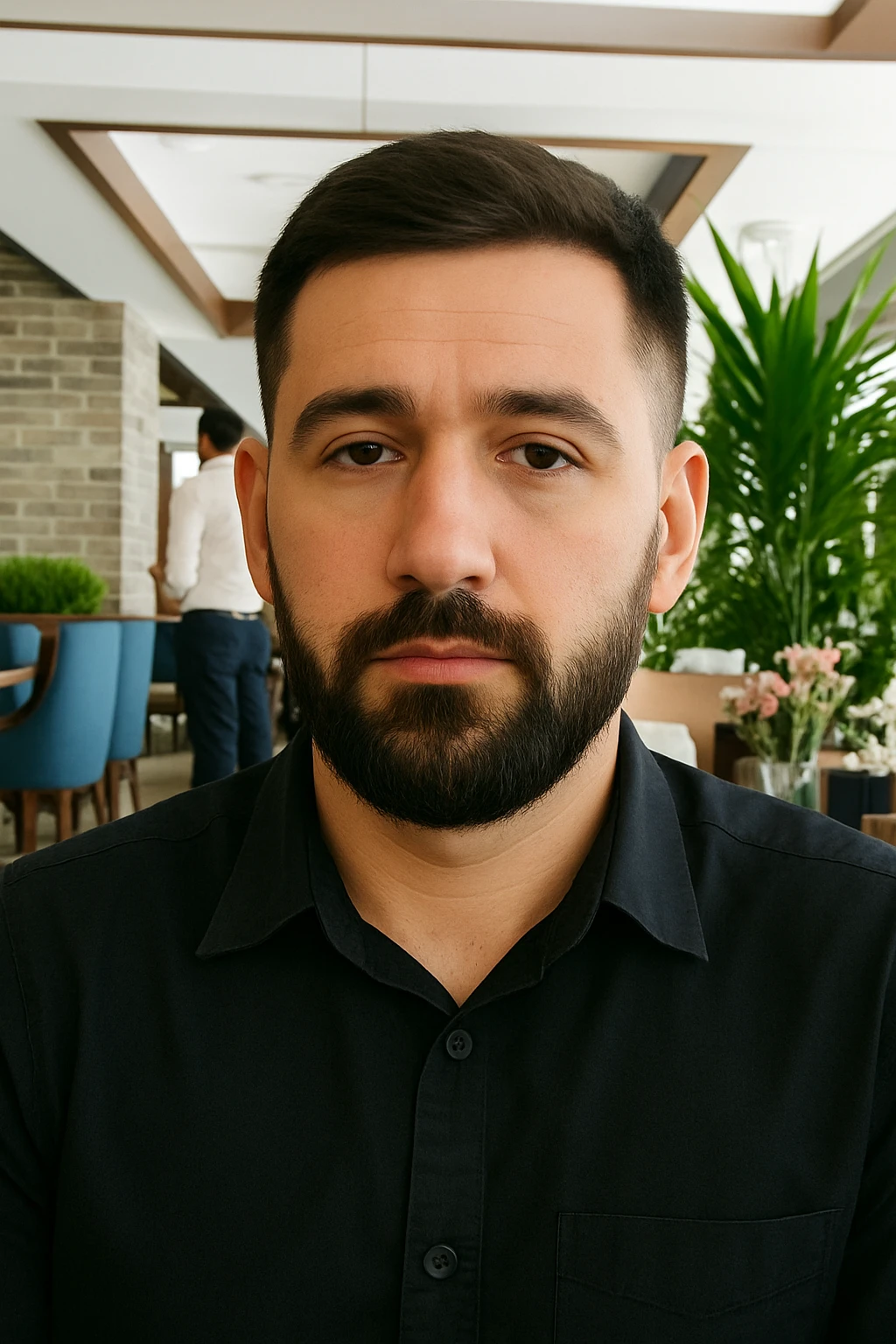 birinchidagi odamni yuziga 2 rasmdagi odamni yuzini quyib chizib ber emoji