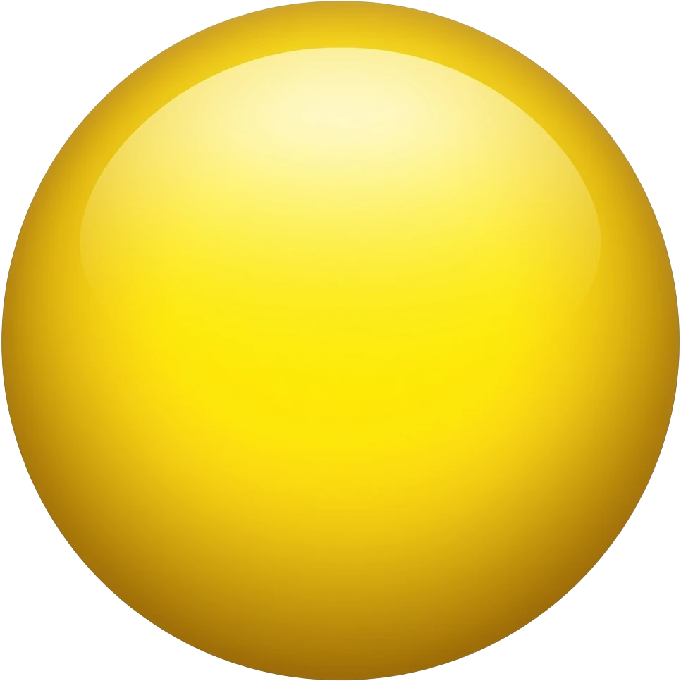 Yellow Circle emoji