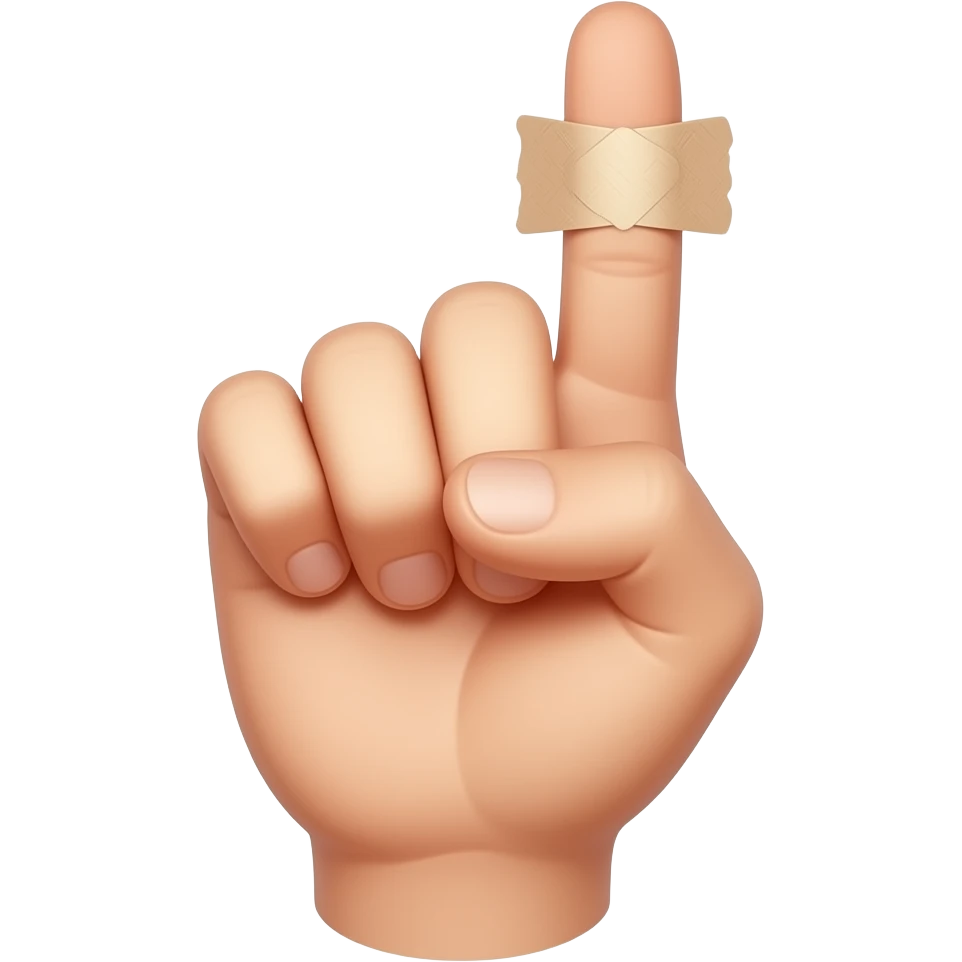 judo with finger tape hand doing shaka sign emoji