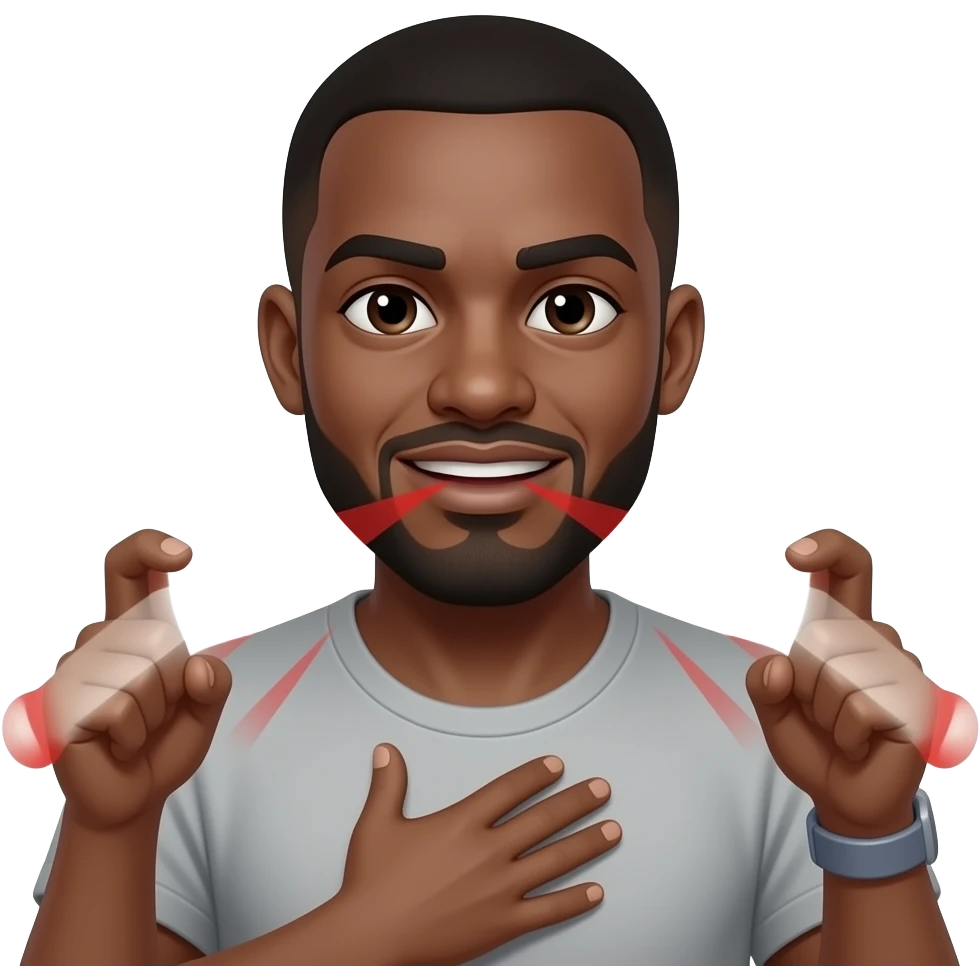 black man rape emoji