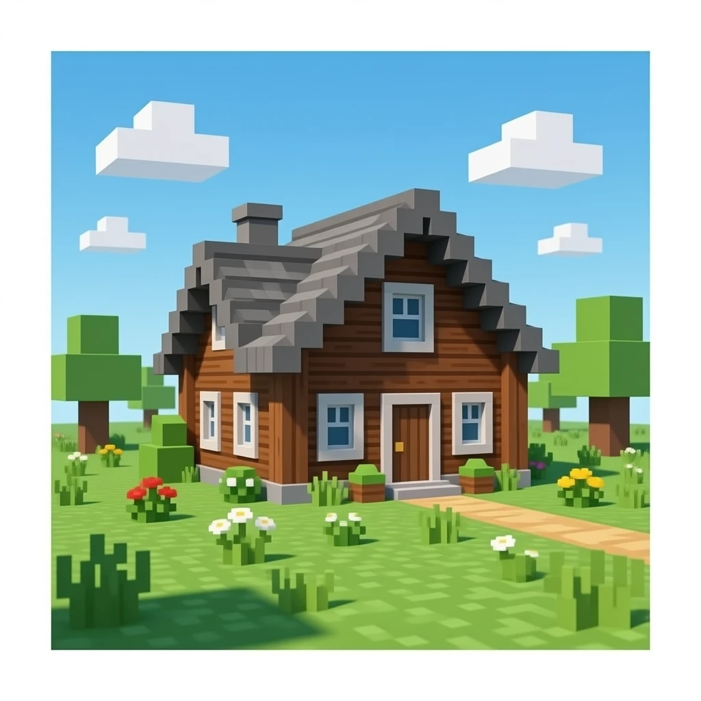 Minecraft  dark oak house tutorial emoji