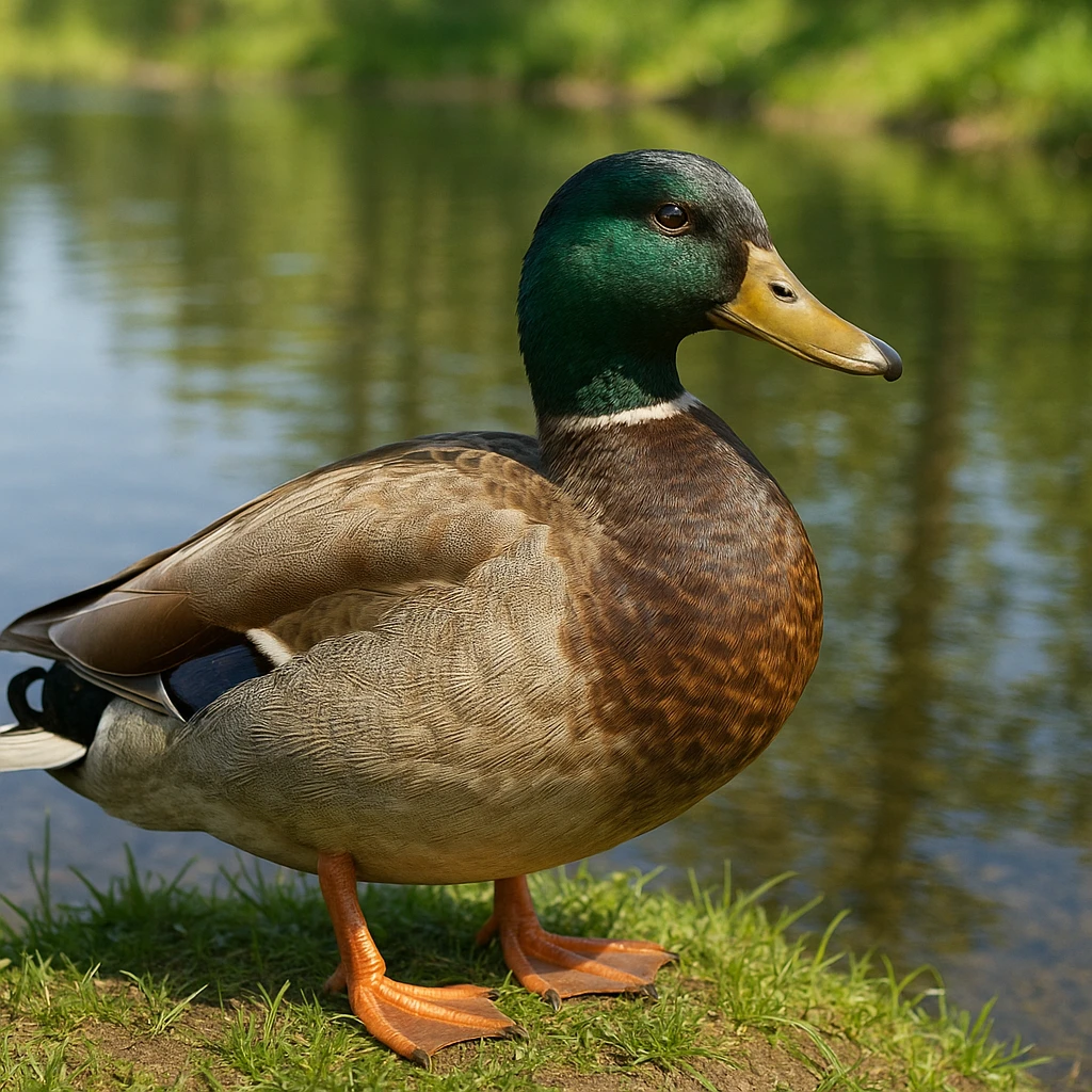 highly realistic duck emoji