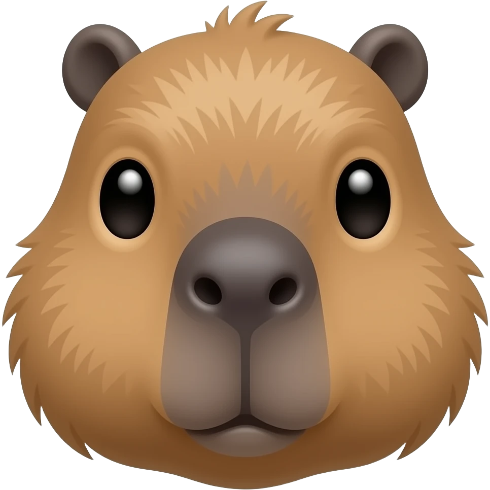 Capybara head emoji