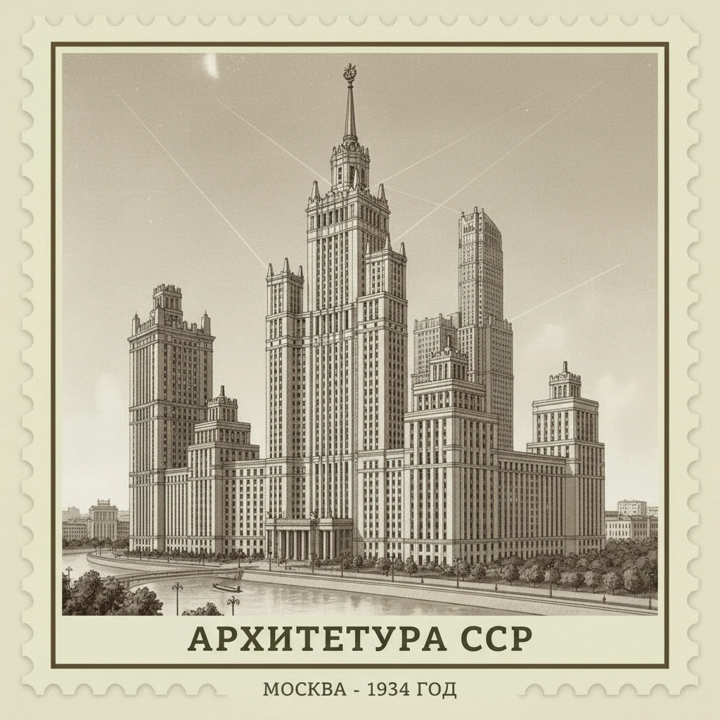 Ампир-Небоскребы Москва-Сити, в СССР 1934 год. Архивные чертежи

Стилизуй изображение под марку как на фото emoji