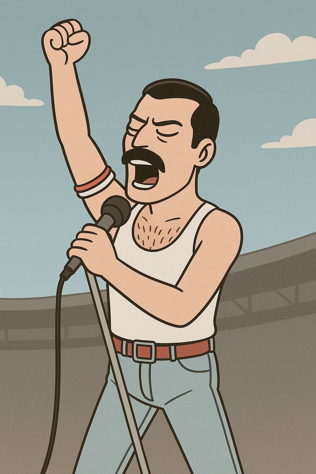 The people Queen at Wembley Freddie Mercury emoji