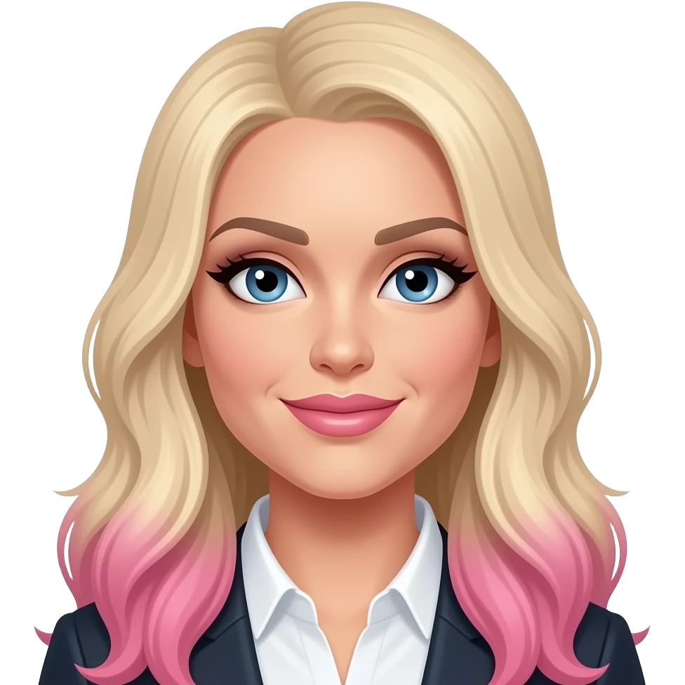 alexa bliss blond hair and hair pink emoji