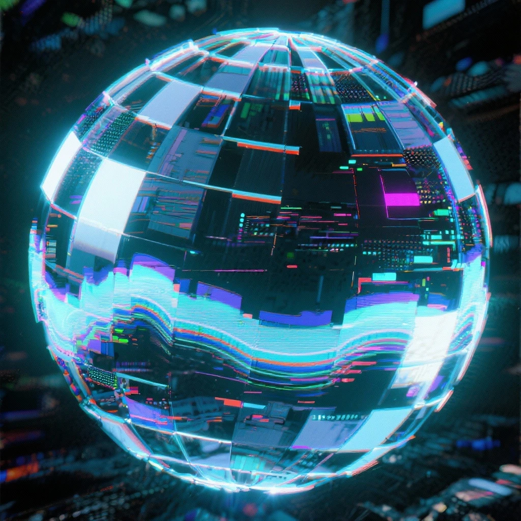 cyberwave glitch digital microscanner projection of these images but featuring no people, cyber hologram, abstract, experimental glitchy brutalist graphicwave,  style of anime - A massive sphere inside of a sphere inside of a inside of a inside ofa emoji