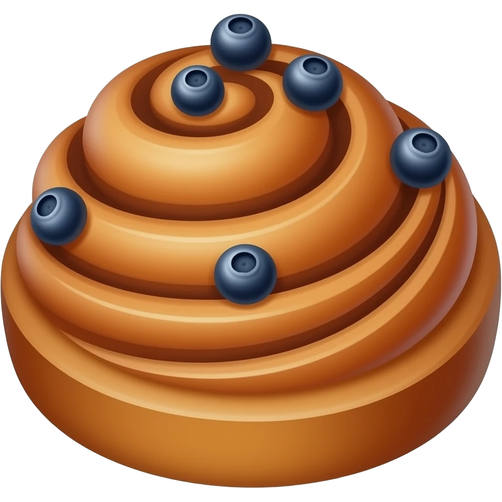 Синабон с черникой emoji