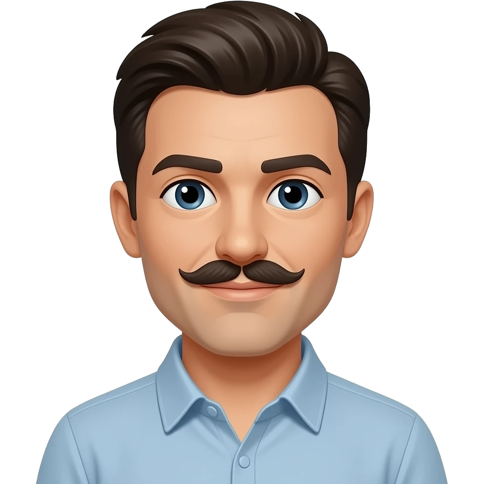 colocar a esta figura bigote emoji