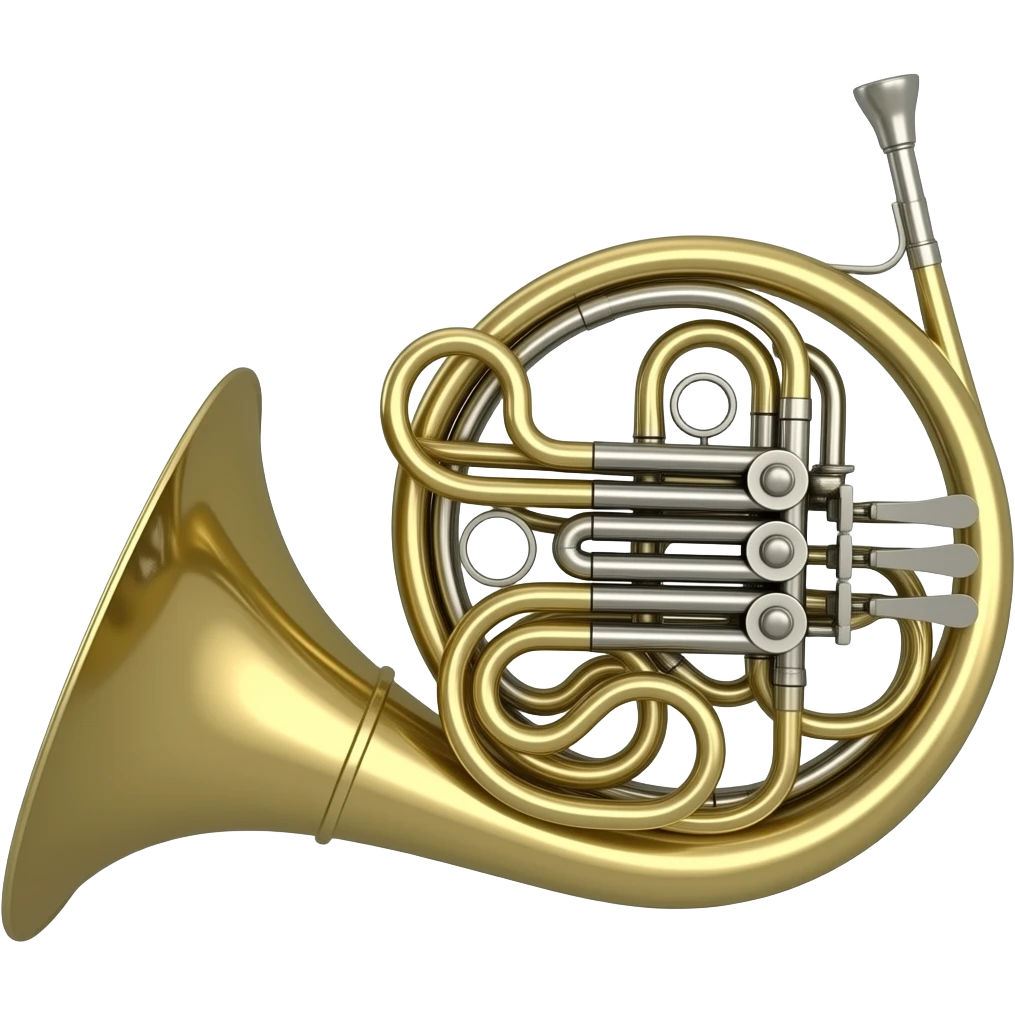 French horn emoji