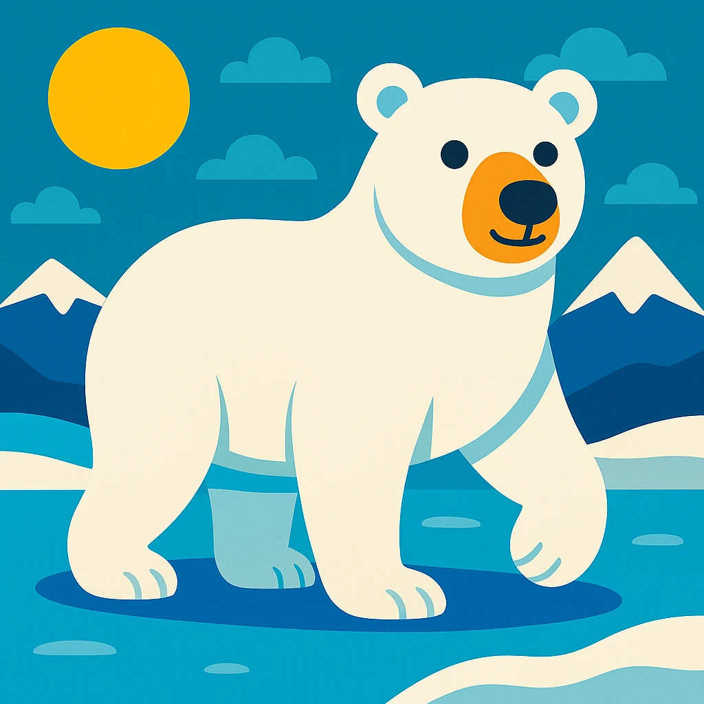 Polar bear emoji