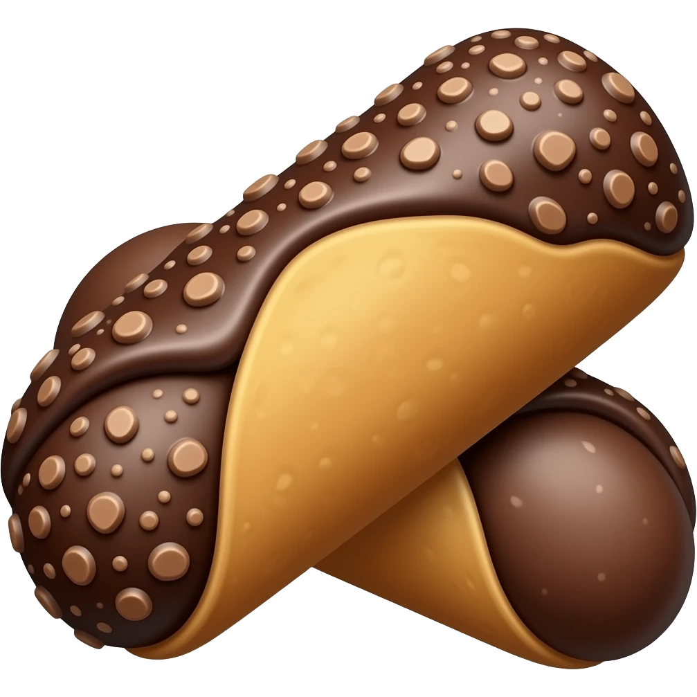 cannoli chocolat emoji