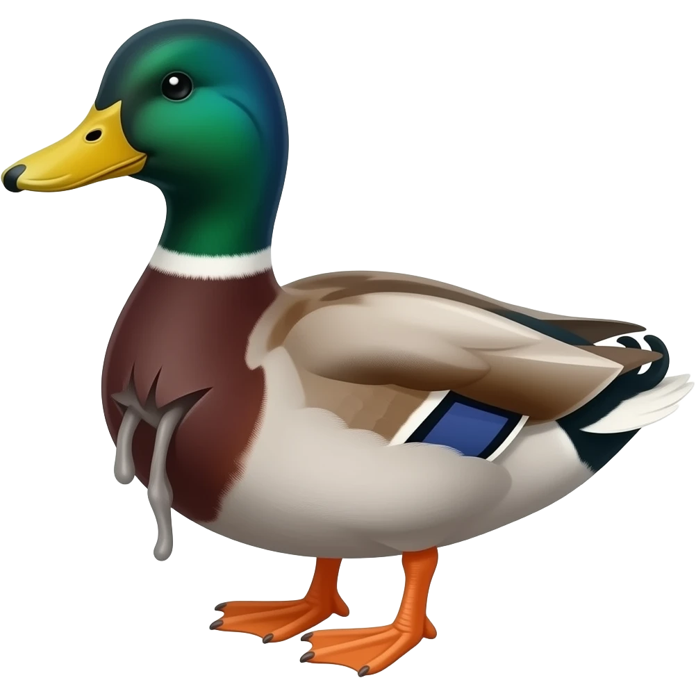 Crippled duck emoji