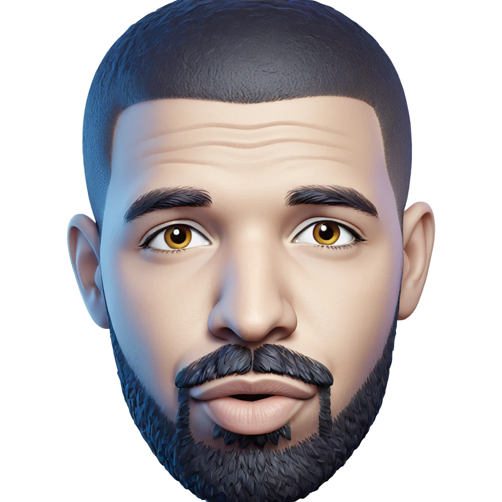 portrait of a bearded man emoji