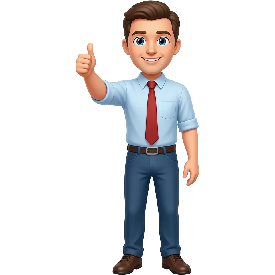 HOMBRE CUERPO COMPLETO LEVANTANDO EL PULGAR emoji