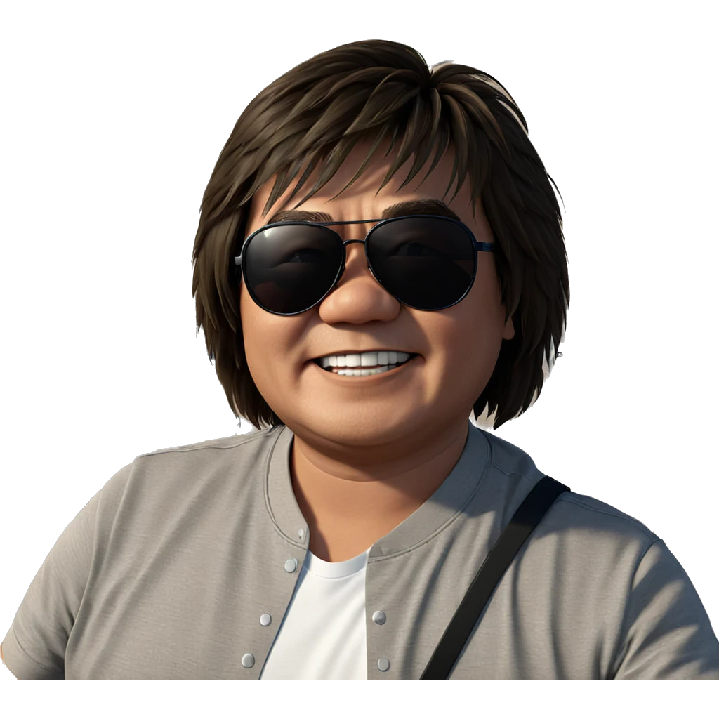 cool boy biking with sunglasses emoji