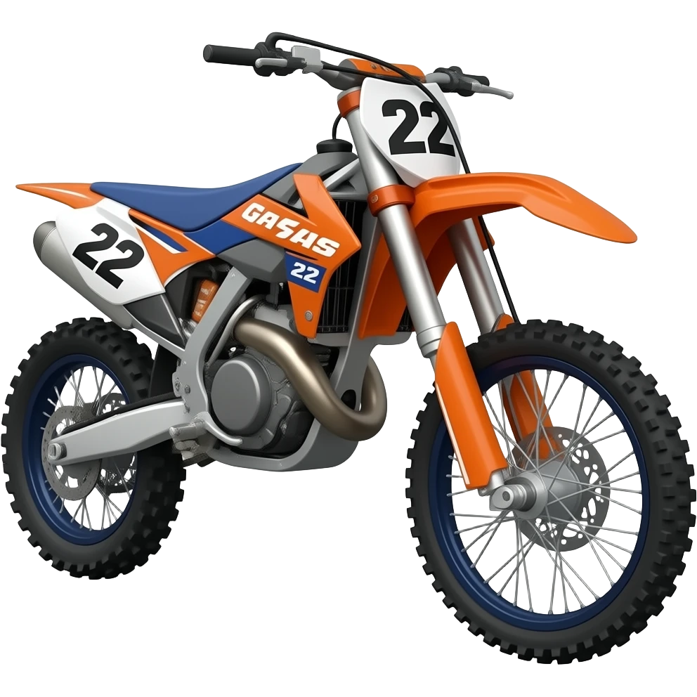 Motocross numéro 22 gasgas emoji