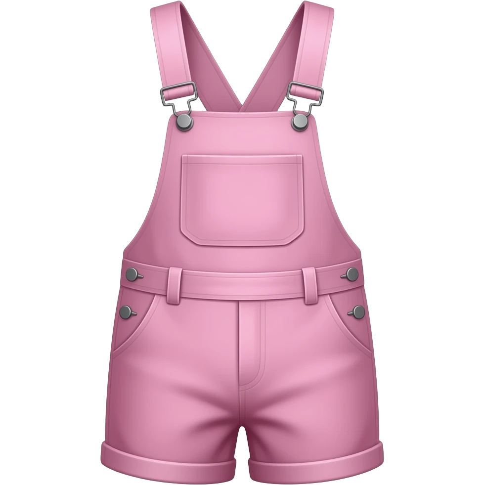 Pink short dungarees emoji