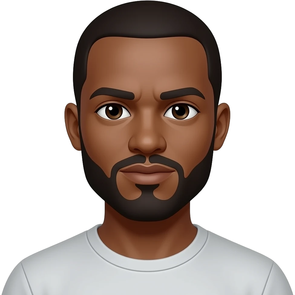 A white bold man. emoji