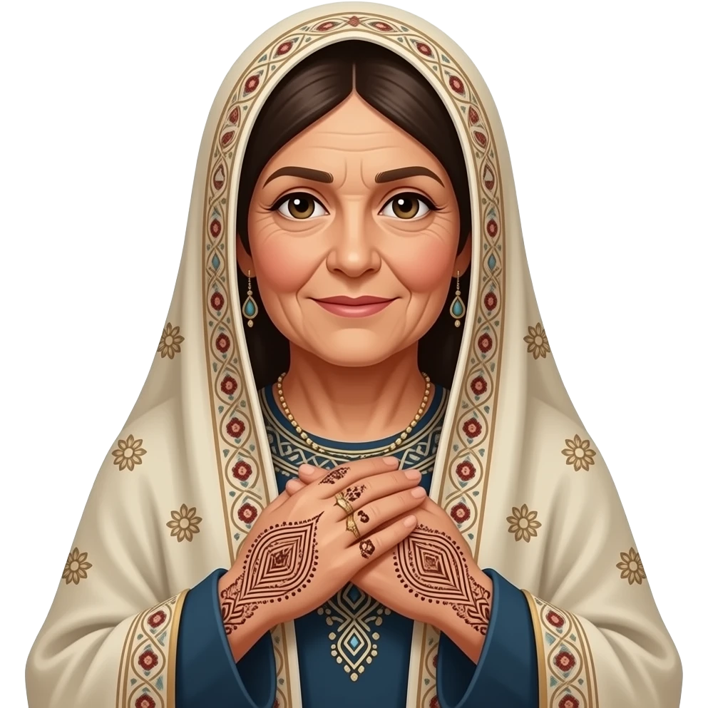 traditional Persian old woman emoji