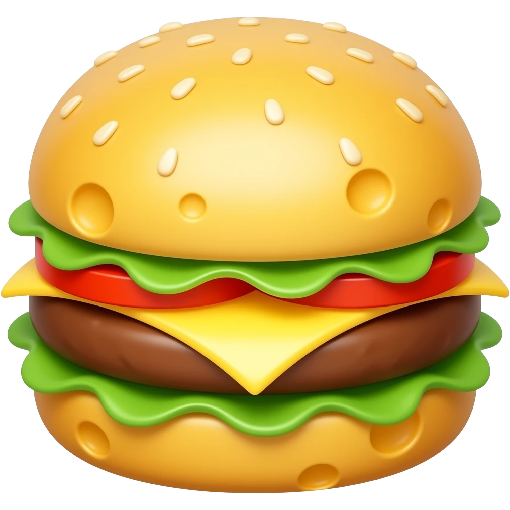 burger made entirely of cheese emoji