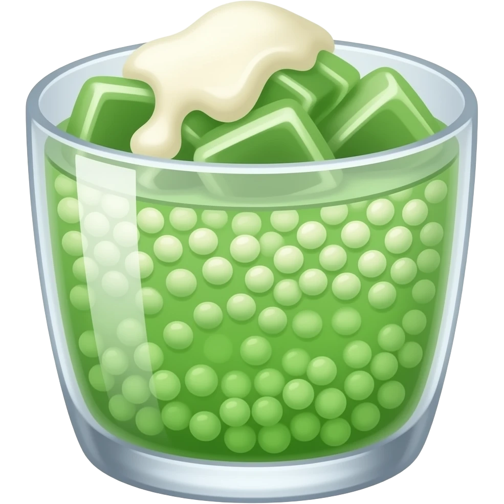 Buko pandan sago cup emoji