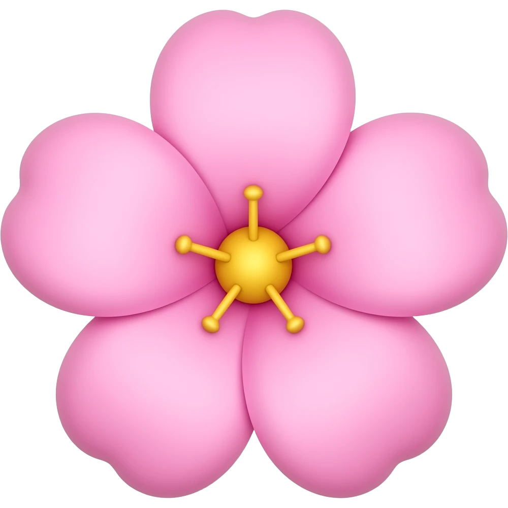Flower pink cross emoji
