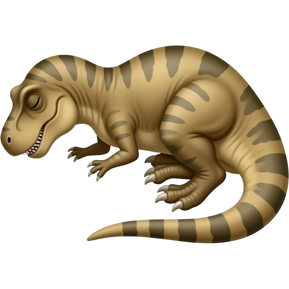 sleeping t rex emoji