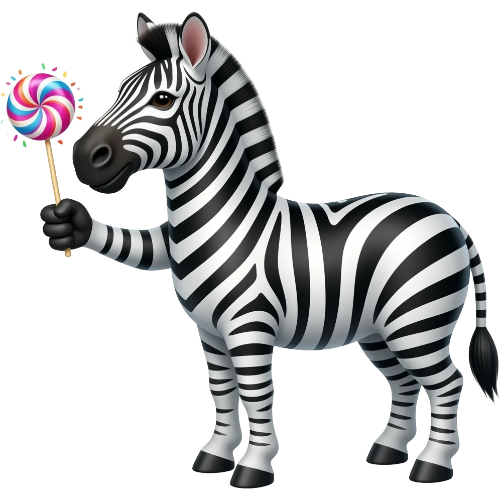zebra pop wand emoji