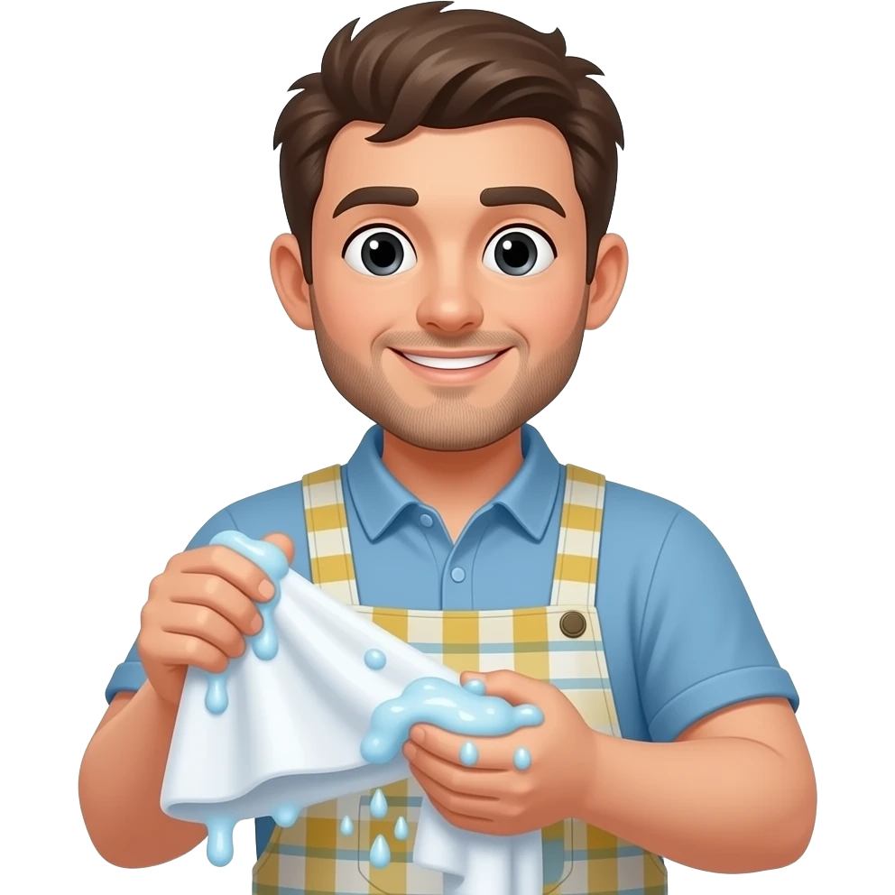 Man Washing Clothes emoji