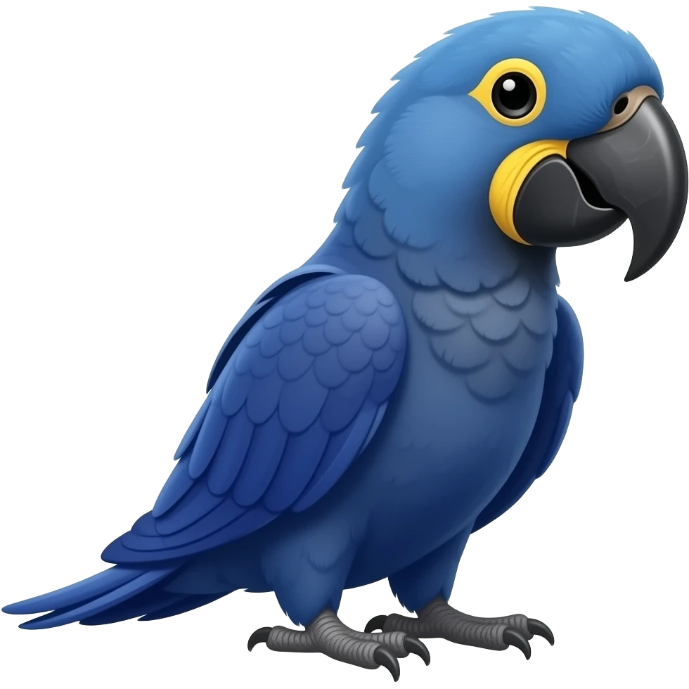 Faça uma arara azul escuro emoji