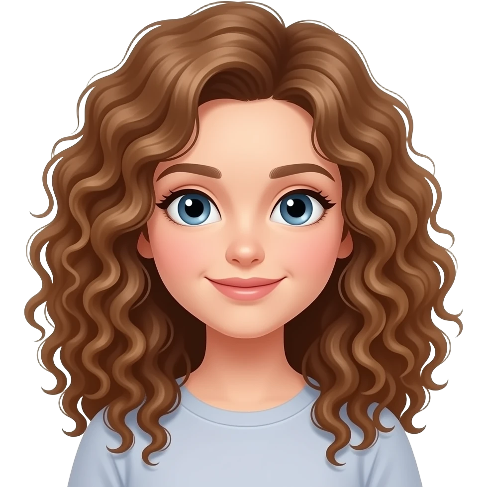 Fille avec cheveux vrun emoji