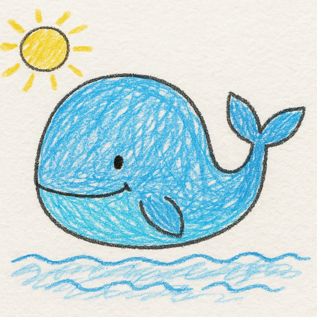 Blue whale emoji