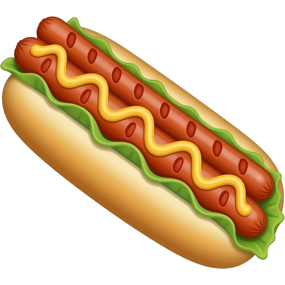 drei bratwurst im brötchen emoji