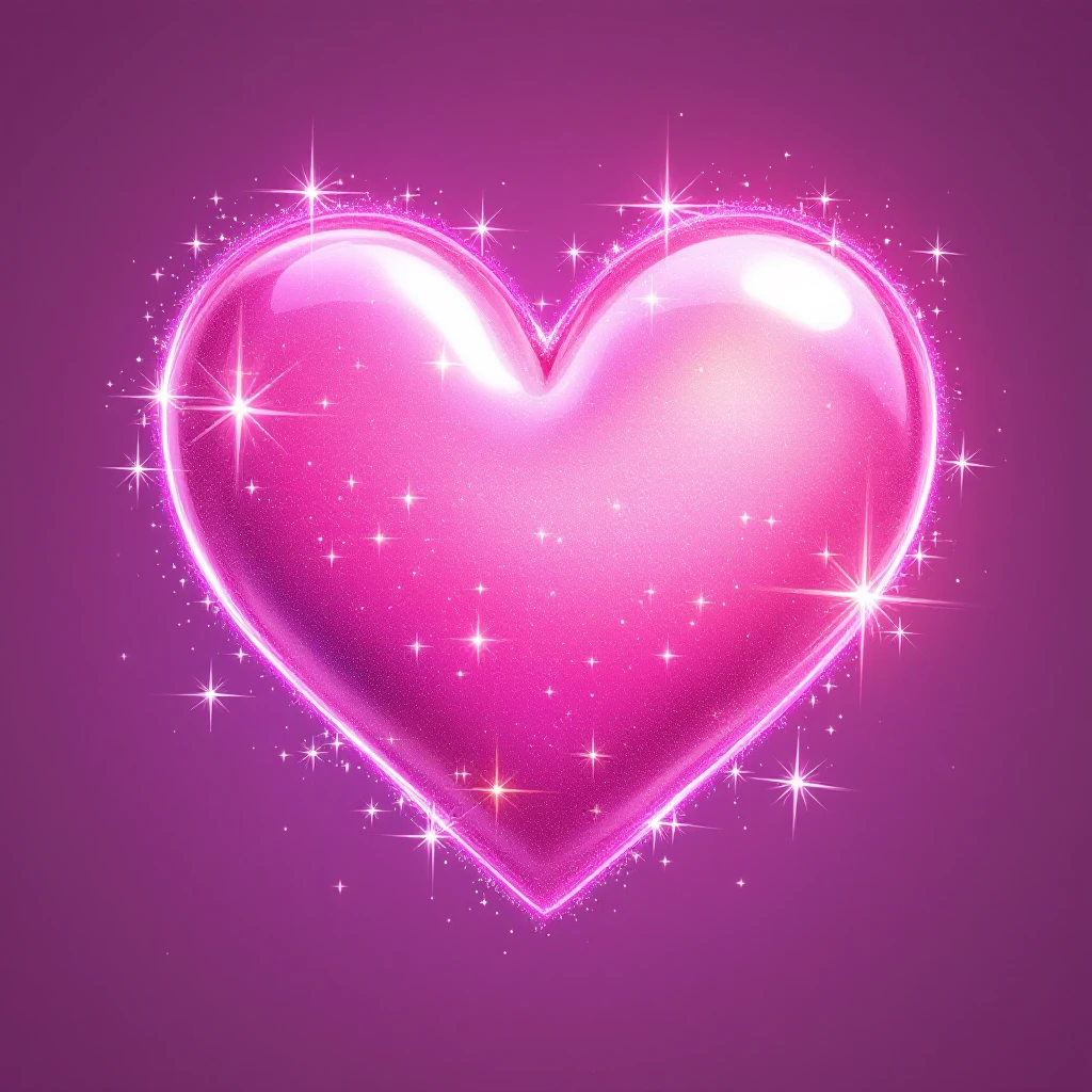 pink heart emoji with sparkles emoji