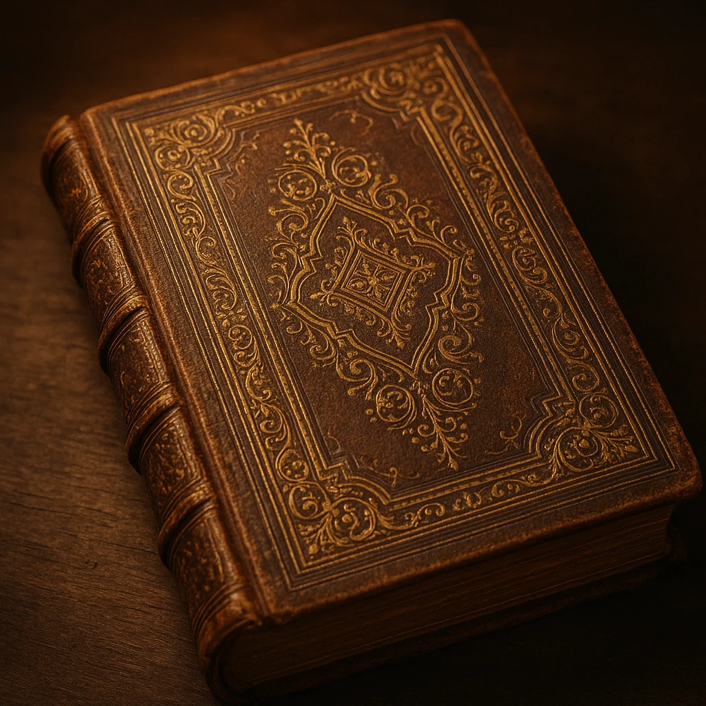 old book with ornate cover emoji