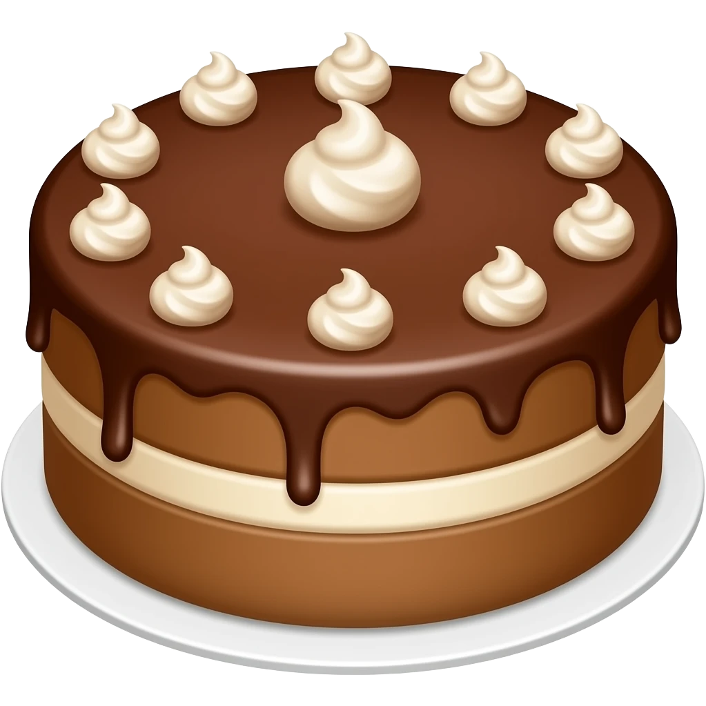 Chocolat cake emoji
