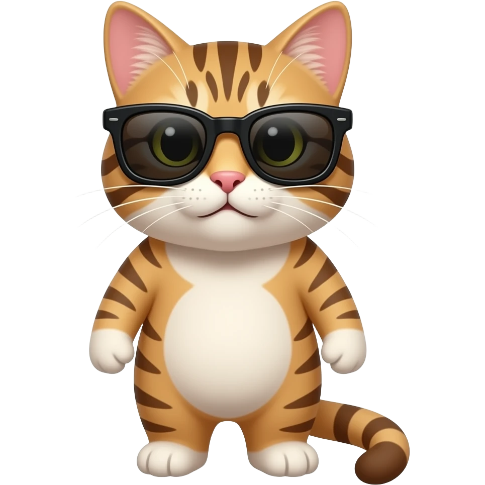 Cat wearing sunglasses emoji